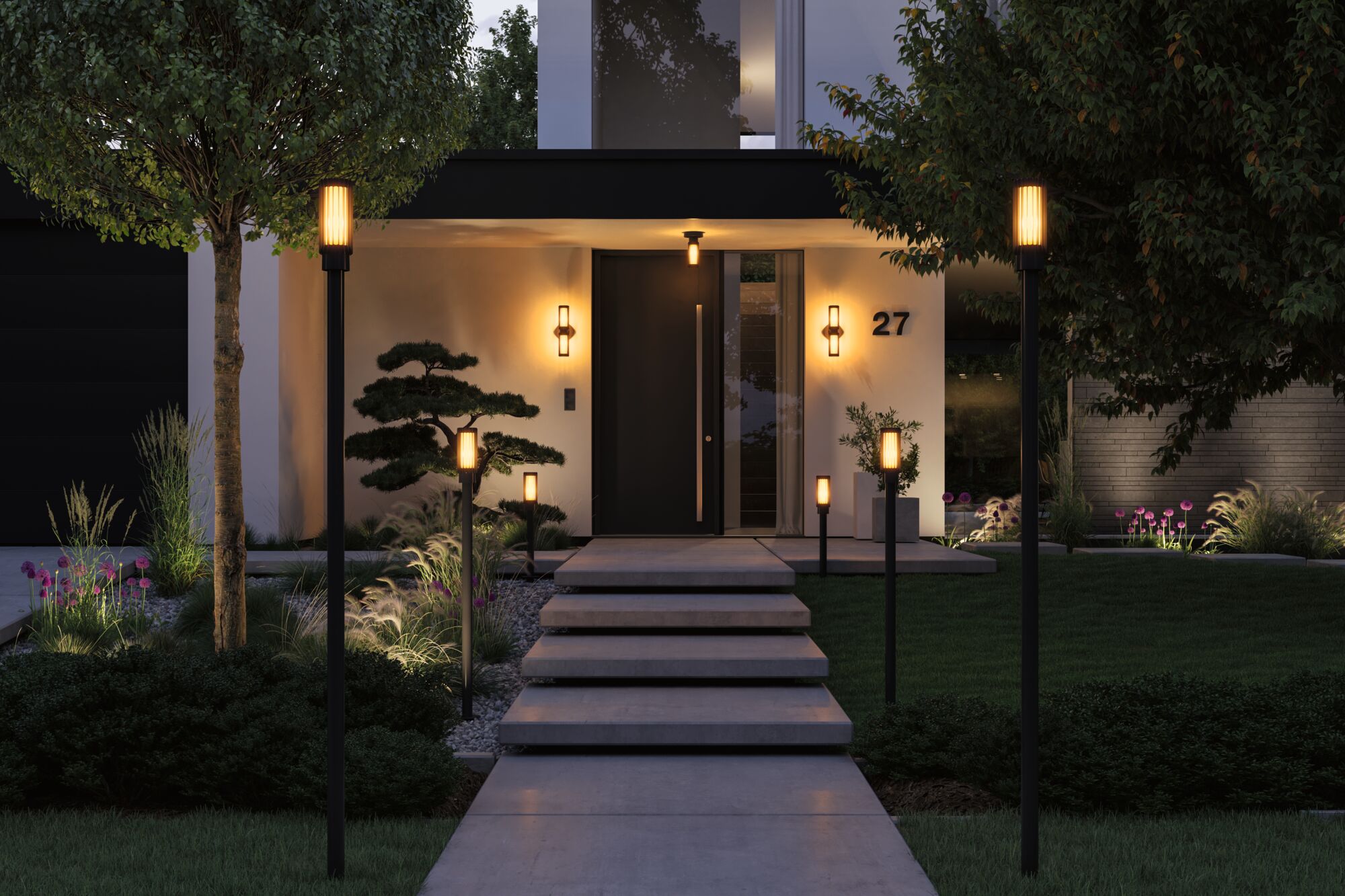 Set ModuShine Poller Ferina Mittel mit Sensor Anthrazit