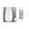 URail Shade 2Easy 170mm Clear Transparent glass lampshade with cylindrical shape and mounting diagram for pendant light
