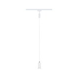Moderne hvid metal LED-pendellampe med slankt design til minimalistisk indendørsbelysning