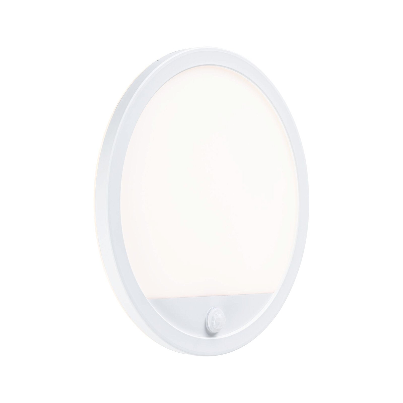 LED Exterior panel Lamina Backlight Motion detector insect friendly IP44 round 280mm Tunable Warm 14W 1150lm 230V White Plastic