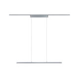 Modern silver aluminum LED pendant light with slim design for stylish home lighting