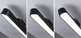 Black LED under-cabinet light with switch, energy-saving kitchen lighting for countertops.