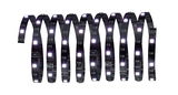 Flexible black LED strip with white lights for modern indoor lighting solutions