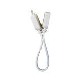 White plastic connector cable with two plugs for LED lighting systems and accessories.