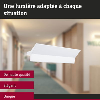 Applique murale blanche élégante en métal pour éclairage de couloir au design moderne