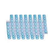 Flexibler LED-Lichtstreifen mit blauen LEDs auf weißem Band für dekorative Beleuchtung
