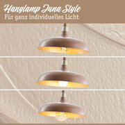 Juna Style hanglamp in mat bruin met warm licht voor persoonlijke sfeerverlichting