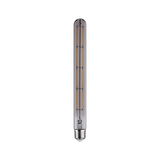 Long LED filament bulb in clear glass with E27 base for energy-efficient lighting solutions