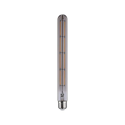 Long LED filament bulb in clear glass with E27 base for energy-efficient lighting solutions