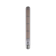Long LED filament bulb in clear glass with E27 base for energy-efficient lighting solutions