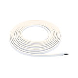 Bande LED flexible blanc chaud avec gaine en silicone blanche pour éclairage décoratif