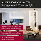 MaxLED 500 Full-Line COB homogeneous LED leather light with 180° beam angle for seamless modern room illumination