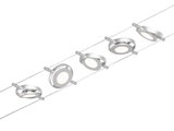 Modernes Seil-Lichtsystem mit fünf silbernen LED-Strahlern für flexible Raumbeleuchtung