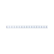 Long white LED light strip with even illumination for modern indoor lighting and decor.