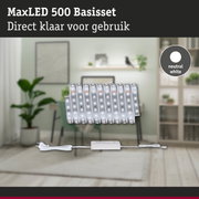 MaxLED 500 basisset met neutraal wit licht, inclusief voeding en kabel voor eenvoudige installatie