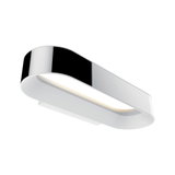 Applique murale LED blanche moderne avec bord chromé, éclairage intérieur économique pour salon
