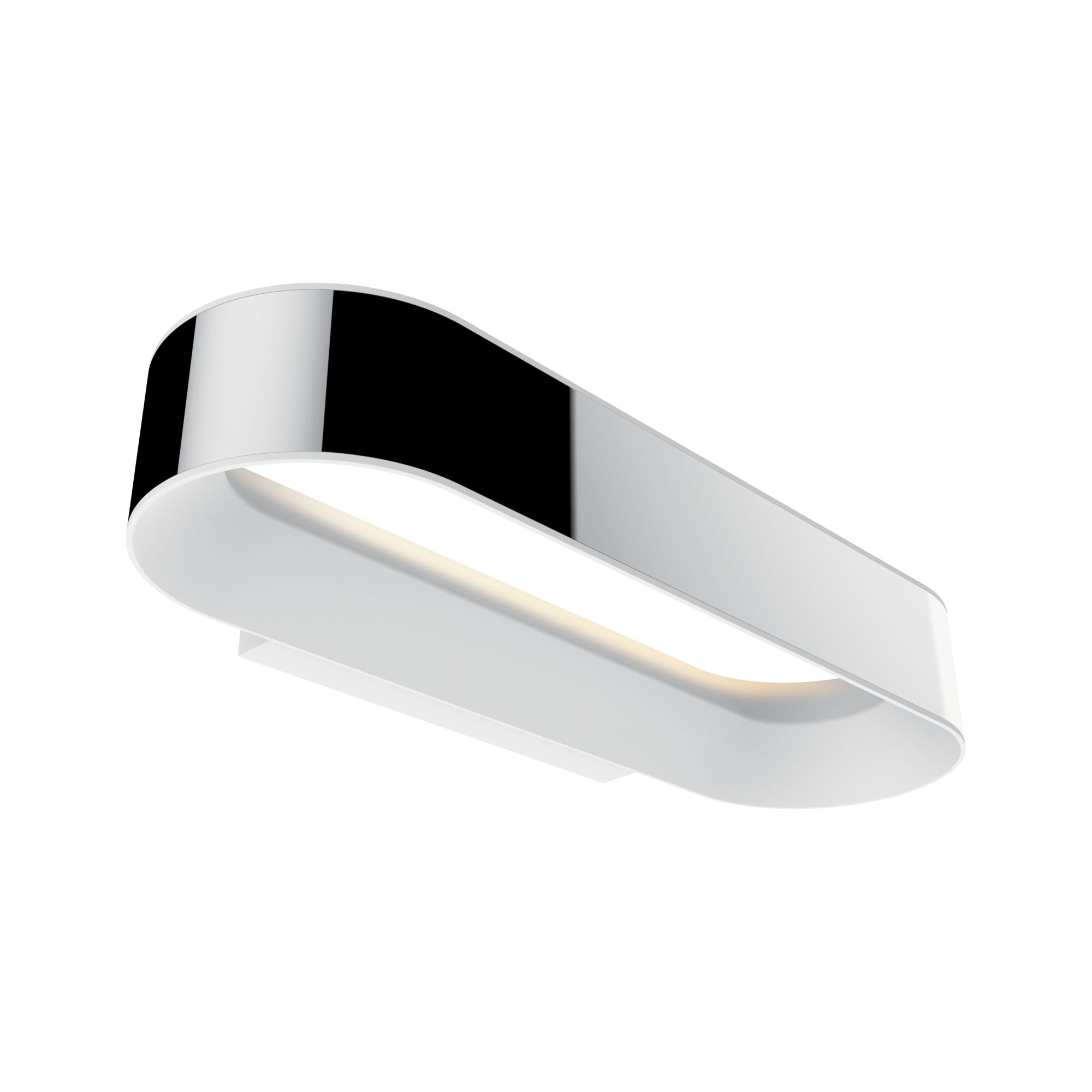Moderne LED-plafondlamp in wit en zwart met strak design voor stijlvolle verlichting