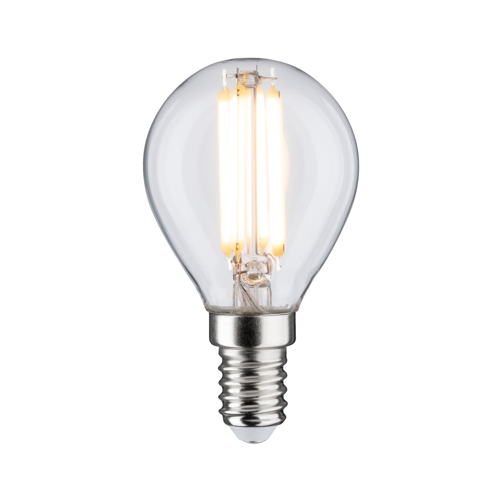 Filament 230V LED Tropfen E14 806lm 6,5W 2700K Klar Kleine LED-Glühbirne mit transparentem Glas und E14-Fassung für energiesparende Beleuchtung