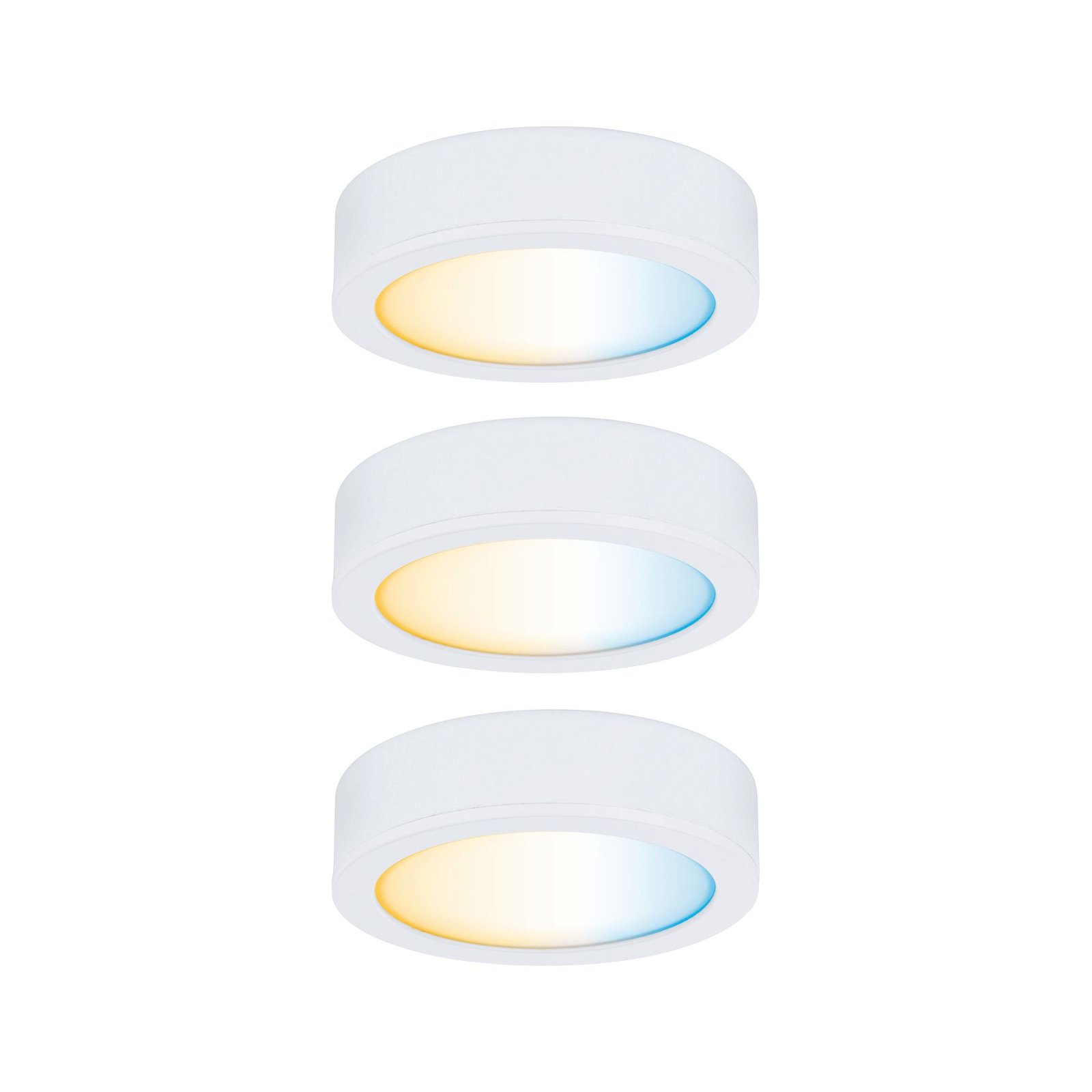Clever Connect LED Spot Disc Tunable White 3x2,1W 12VA Weiß matt