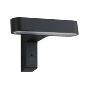 Applique murale LED noire en métal au design moderne pour éclairage extérieur