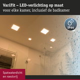 Spatwaterdichte witte LED-plafondlampen voor badkamer met IP44 en roestvrij materiaal