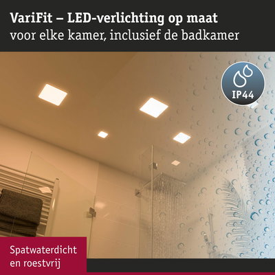 Spatwaterdichte witte LED-plafondlampen voor badkamer met IP44 en roestvrij materiaal