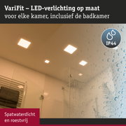 Witte VariFit LED-plafondlampen voor badkamer met IP44 spatwaterdicht en roestvrij ontwerp