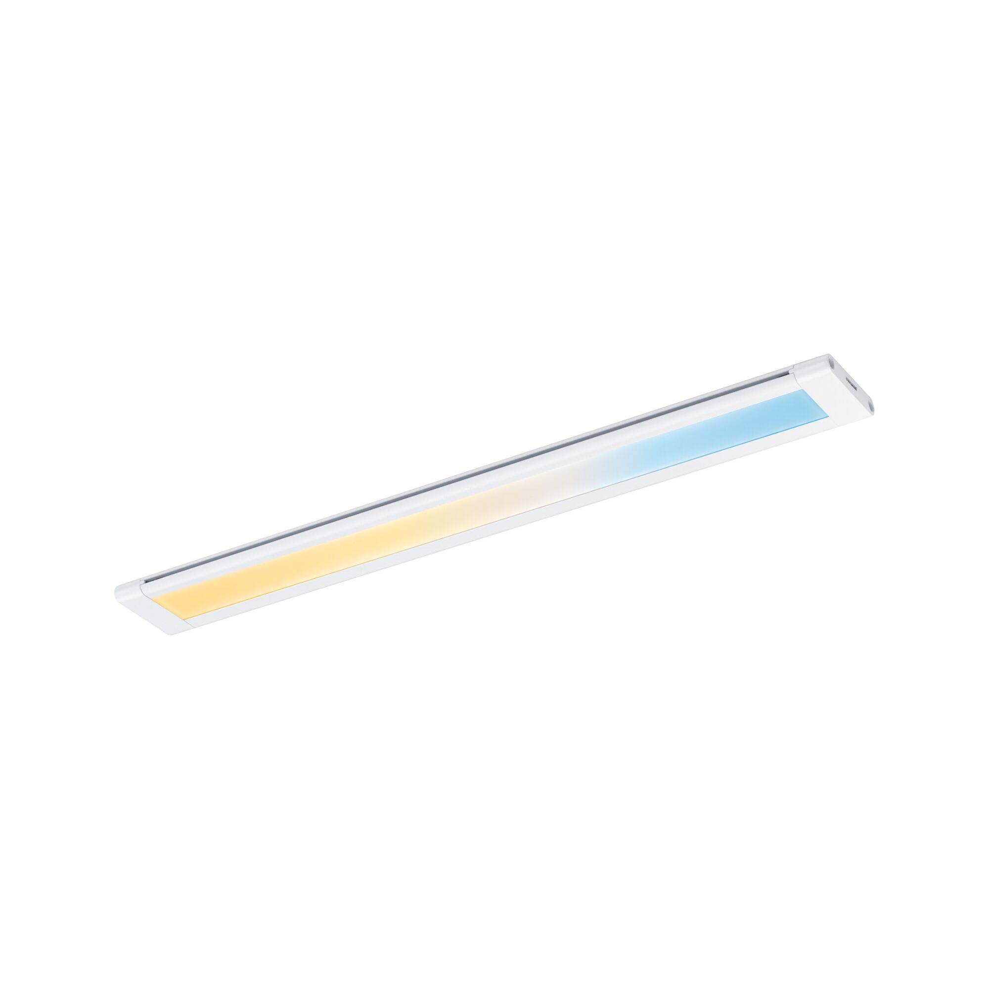 Weißes LED-Unterbauleuchte mit warm- und kaltweißem Licht für flexible Küchenbeleuchtung