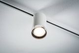 Hvid metal LED-loftspot på skinne til moderne indendørs belysning