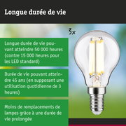 Ampoule LED avec durée de vie 3,5 fois plus longue que les lampes traditionnelles, éclairage économique