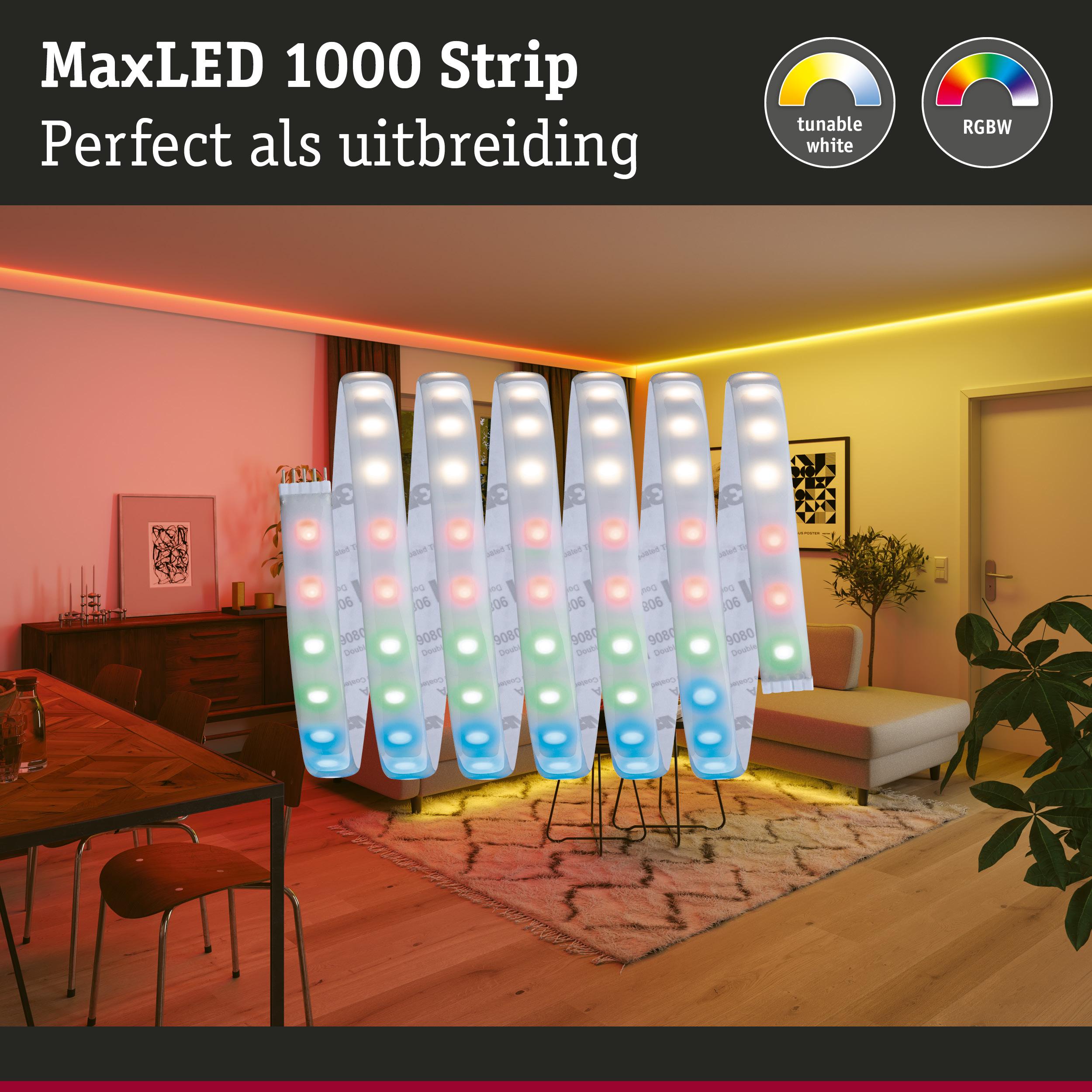 MaxLED 1000 Strip RGBW LED-lichtstrip wit, perfecte uitbreiding voor sfeerverlichting