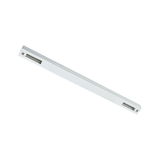 Long white aluminum profile for LED track lighting with screw connection