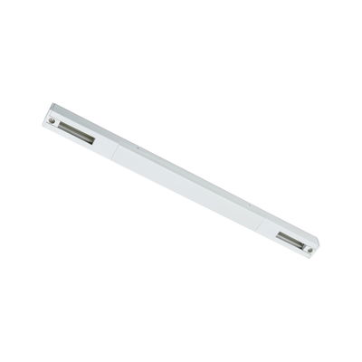 Profil en aluminium blanc long pour éclairage sur rail LED avec connexion par vis