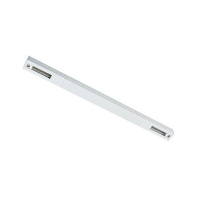 Long white aluminum profile for LED track lighting with screw connection