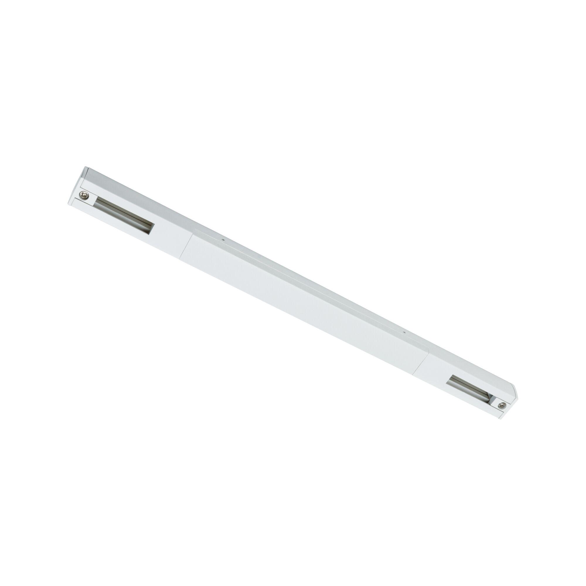 White aluminium LED track spotlight with slim design for modern lighting solutions