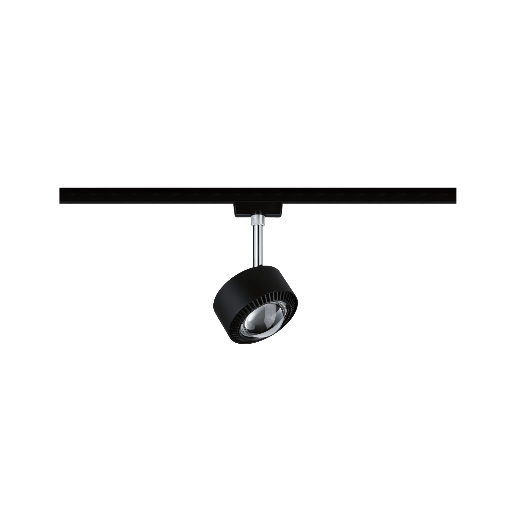 URail Schienenspot Aldan Einzelspot 500lm 8W White Switch 230V Schwarz matt