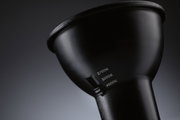 Schwarzer LED-Strahler mit einstellbaren Farbtemperaturen 2700K, 3000K und 4000K für flexible Beleuchtung