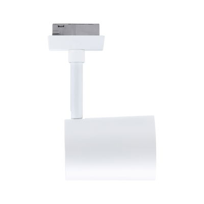 Modern white metal LED track spotlight for flexible indoor lighting solutions