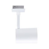 Projecteur LED sur rail en métal blanc moderne pour un éclairage intérieur flexible