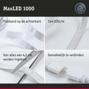 MaxLED 1000 LED-strip met beschermkap, 144 LEDs/m, zelfklevend en eenvoudig in te korten