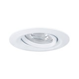 White recessed spotlight made of plastic with adjustable LED lamp for versatile lighting