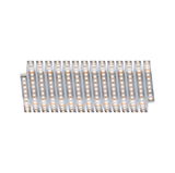 Flexible LED strip with warm white LEDs on white base for versatile lighting applications