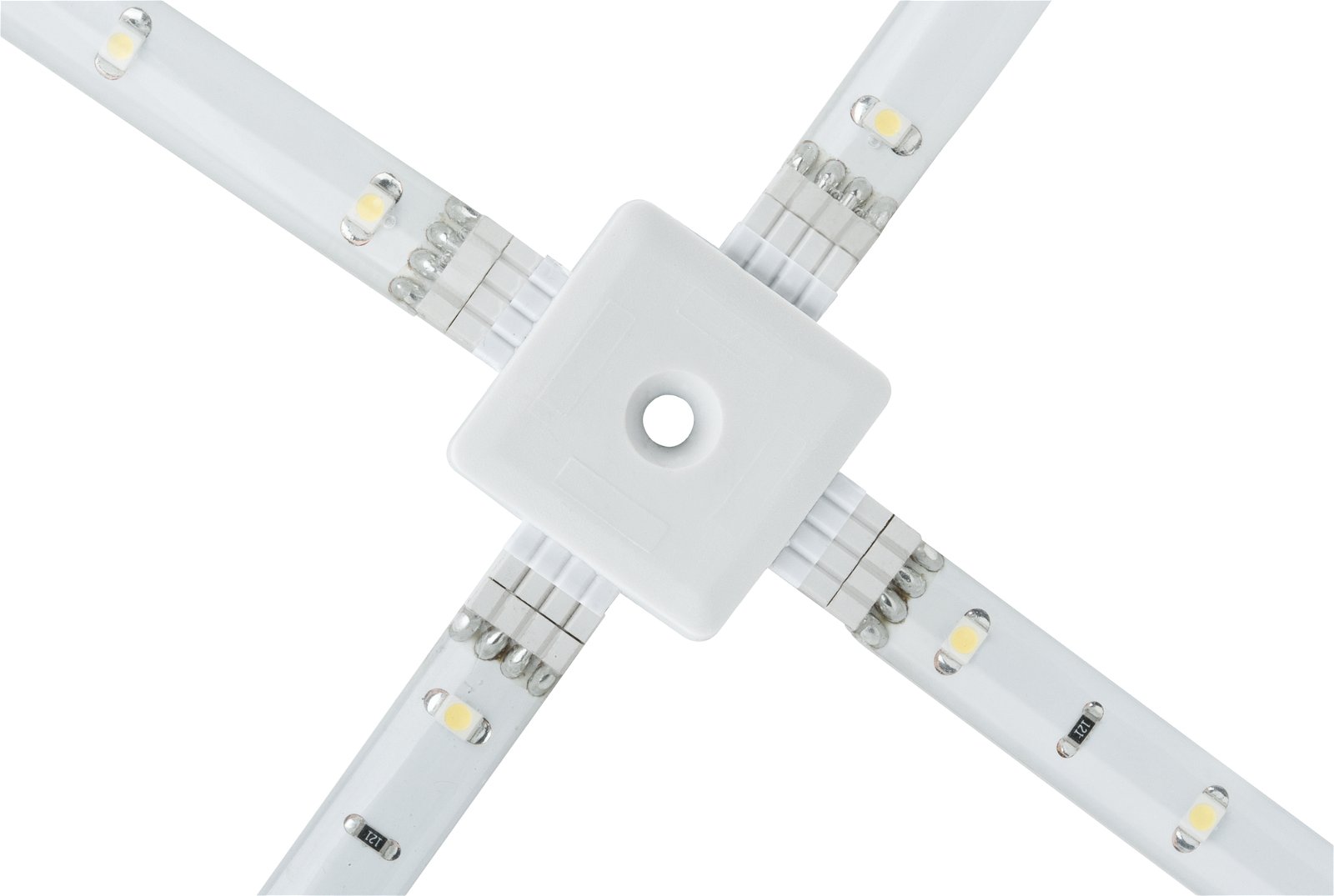 YourLED Connecteur X-Stück X-Connector 33x33mm max. 60W Blanc
