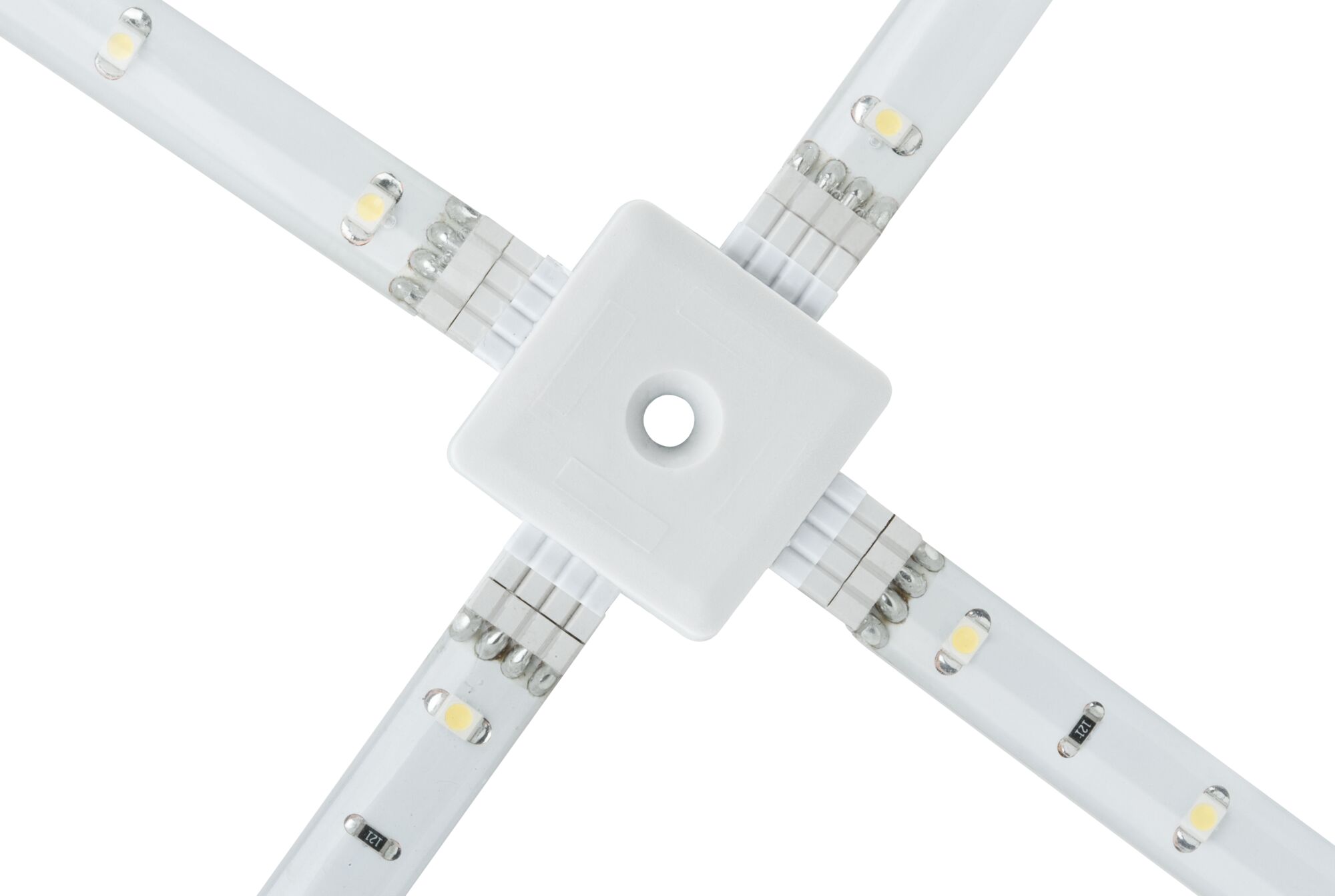 YourLED Connector X-Stück X-Connector 33x33mm max. 60W White