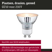 Standaard 230 V LED-reflector GU10 insectvriendelijk 320lm 4,3W 2200K Zilver
