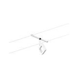 Moderne witte LED-kabelverlichting met vierkante armatuur voor veelzijdige kamerverlichting