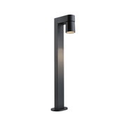 Moderner schwarzer Aluminium-Außenleuchtenpfosten mit LED-Strahler für Gartenbeleuchtung