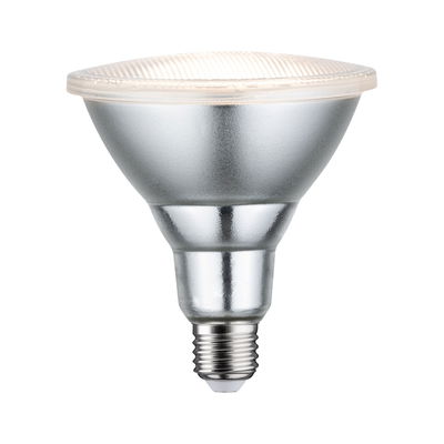 Silver metal reflector lamp with E27 base for energy-efficient lighting solutions