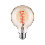 Ampoule avec filament LED en spirale couleur ambre chaud pour éclairage décoratif vintage