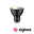 Standard 230 V Smart Home Zigbee 3.0 LED-reflektor GU10 350lm 4,8W RGBW+ dæmpbar Mat sort Sort LED-spot med GU10-fatning og flerfarvet lysflade til smart Zigbee-belysning